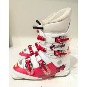 Rossignol Fun Girl Girls Alpine Ski Boots 20.5 Soft Flex 92mm Buckle W/P/R